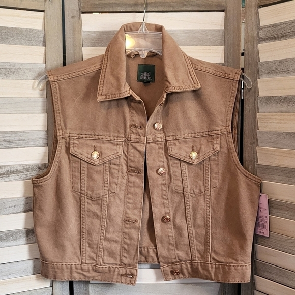 Denim Trucker Vest | Wild Fable™ | Medium - Picture 1 of 13